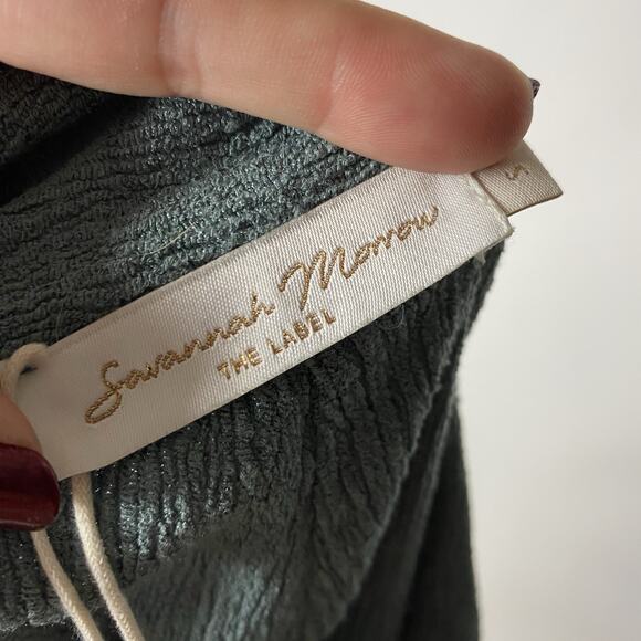 Savannah Morrow The Label Verita Short Aruba Blue Women's Small Boho Artsy NEW - Picture 4 of 7